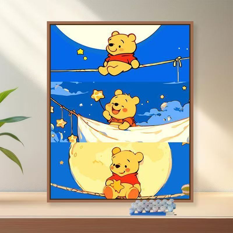 Whimsical Cartoon Bear Art Print Bowlift