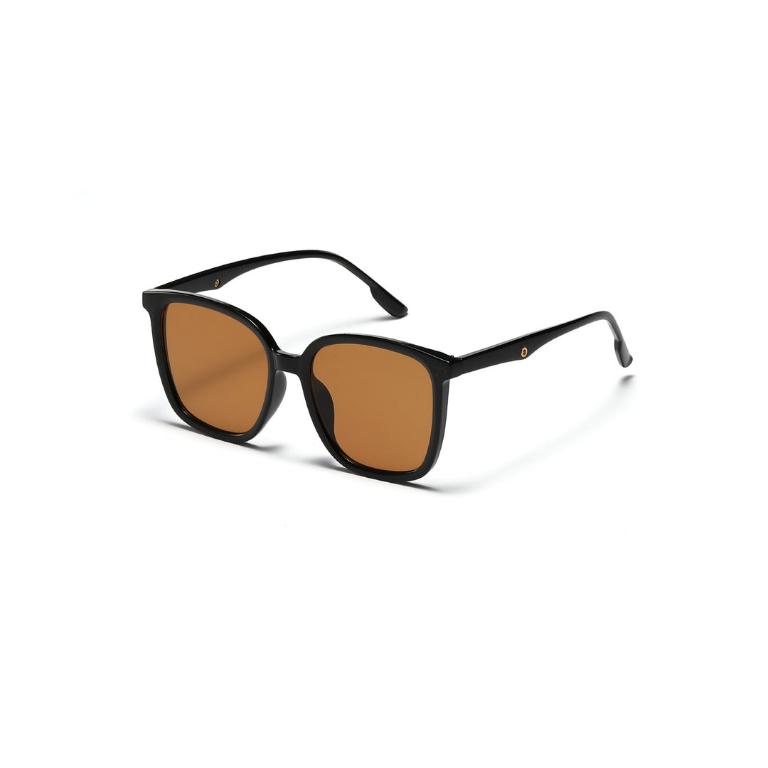 Women's stylish square sunglasses with clear frame and polarized lenses Bowlift