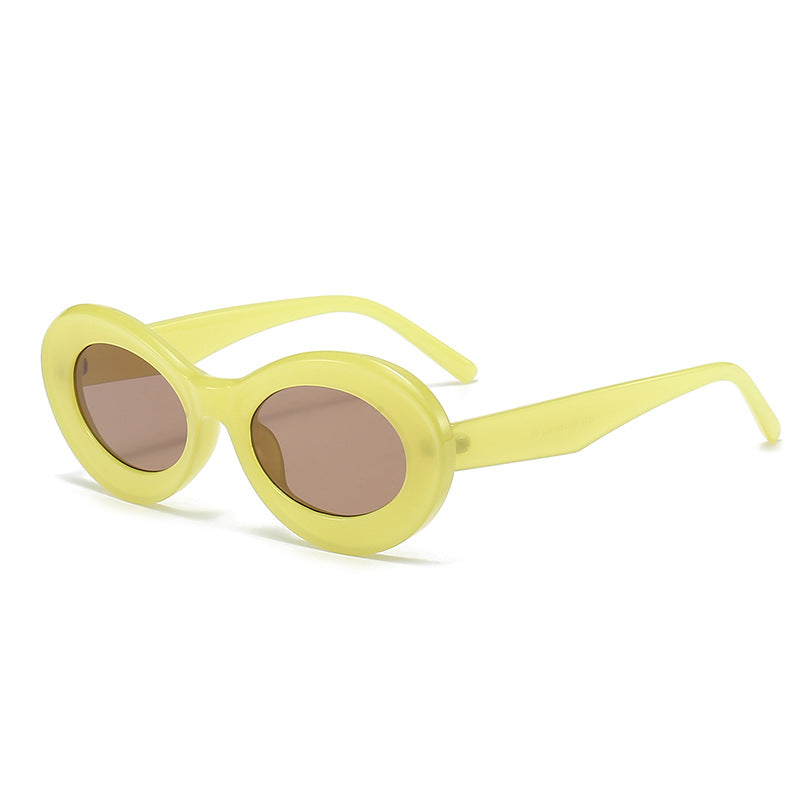 Women’s fashionable oval-shaped sunglasses with innovative design Bowlift