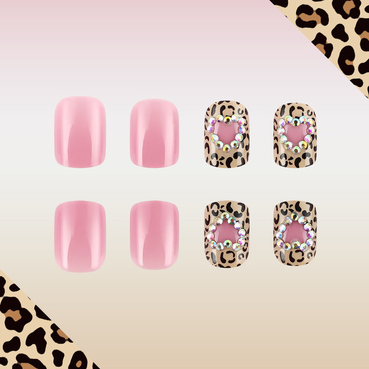 Decorative Nail Art Set with Leopard Patterns Bowlift