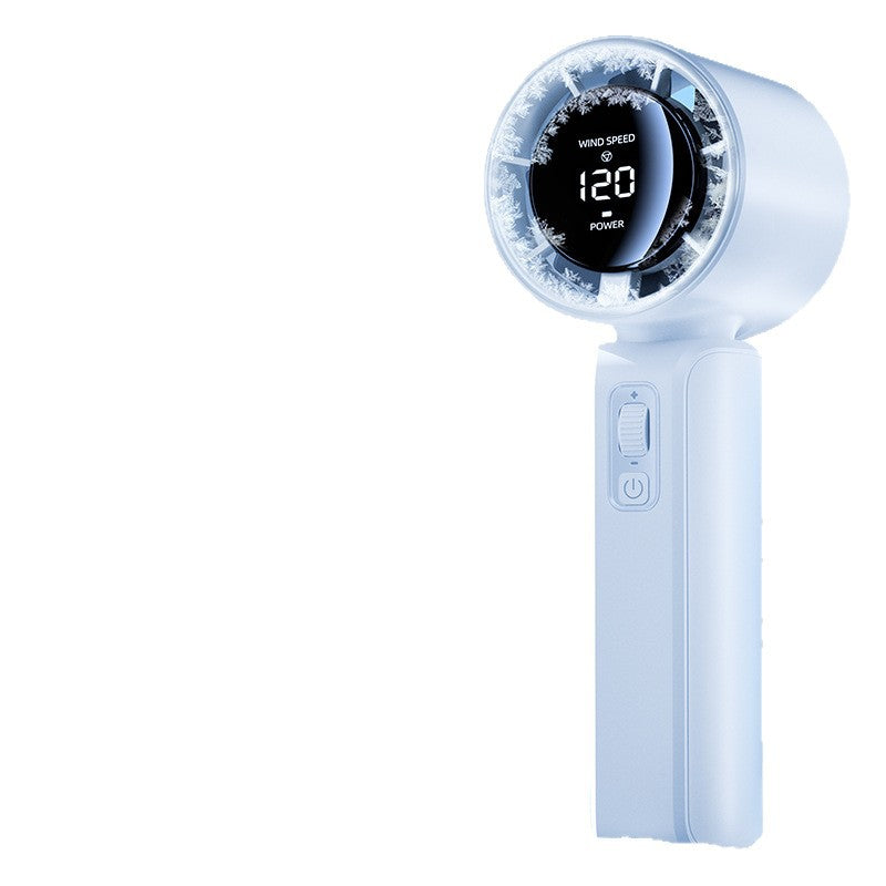 Unisex nan compact high-speed handheld fan with LED display rechargeable battery and quiet turbine Bowlift