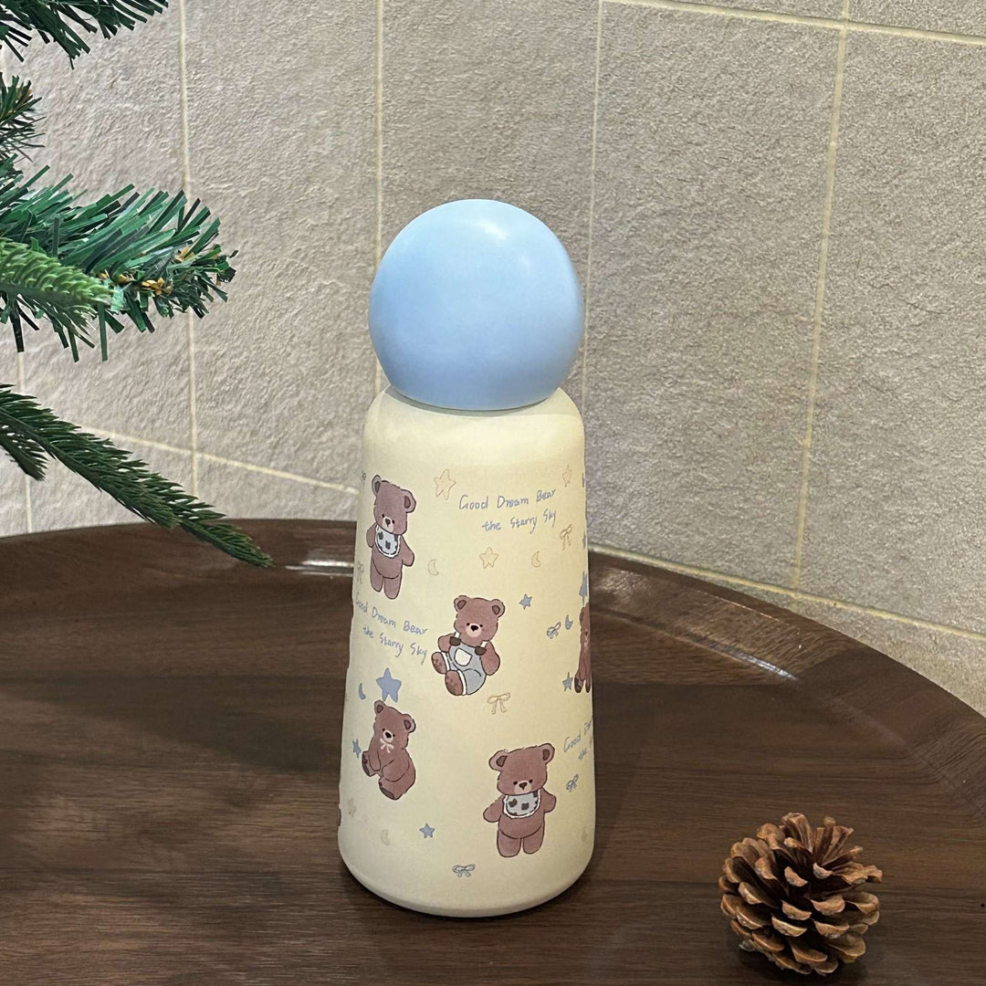 Ladies thermos bottle with playful apple design Bowlift