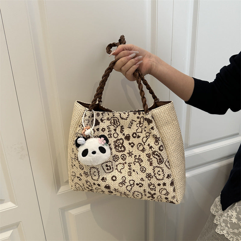 Chic Woven Tote Bag Bowlift