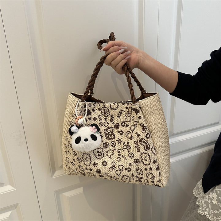 Chic Woven Tote Bag Bowlift