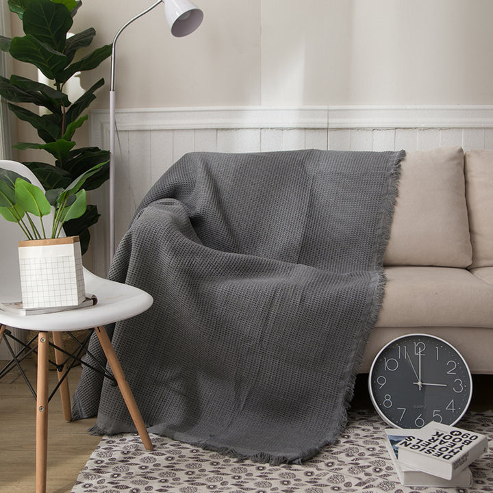 Cozy Lightweight Knitted Throw Blanket