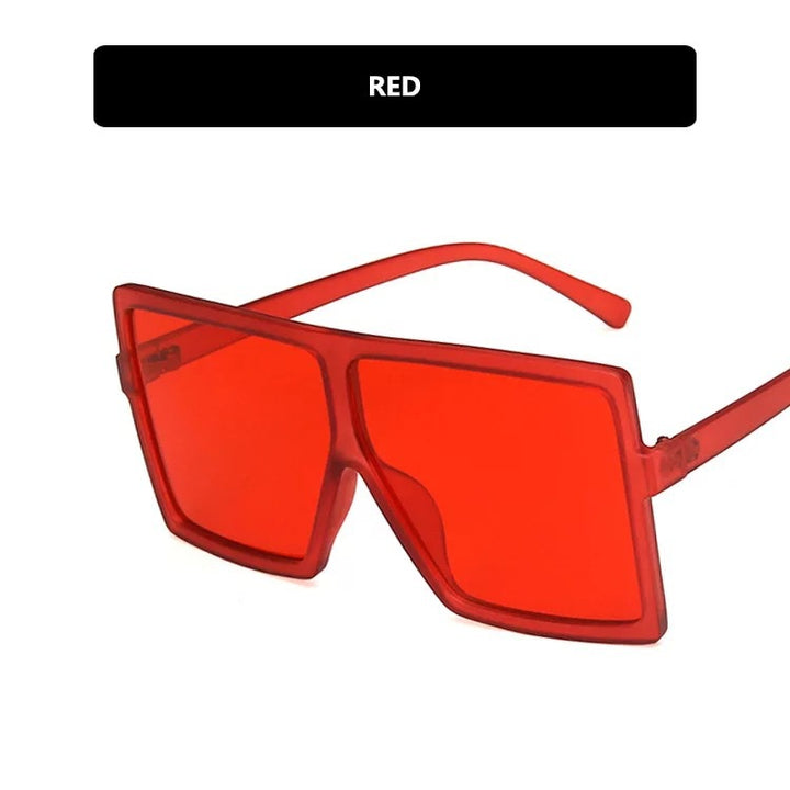 Women modern oversized sunglasses with transparent frame and stylish lenses Bowlift