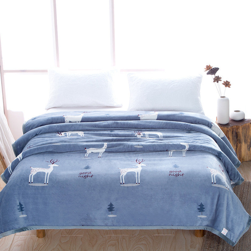 Women Cozy Fleece Blanket with Stars and Moons Bowlift