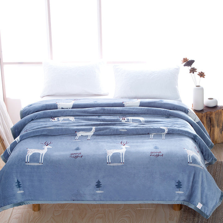 Women Cozy Fleece Blanket with Stars and Moons Bowlift