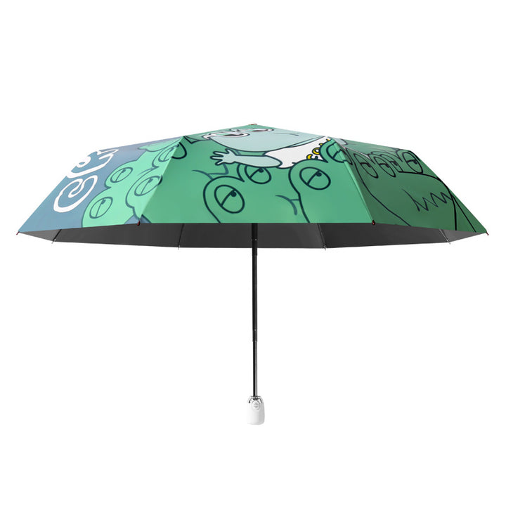 Ladies funny folding umbrella with animal motifs Bowlift