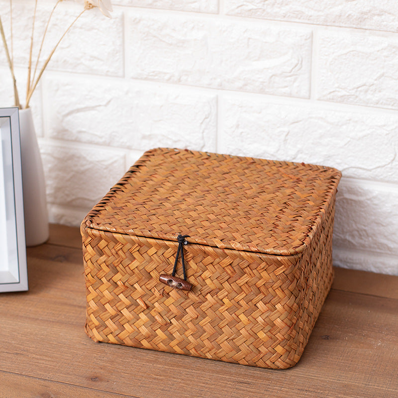 Handmade Woven Storage Cube Bowlift