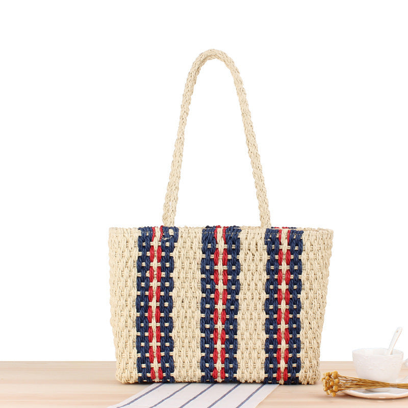 Beach bag in elegant woven style Bowlift