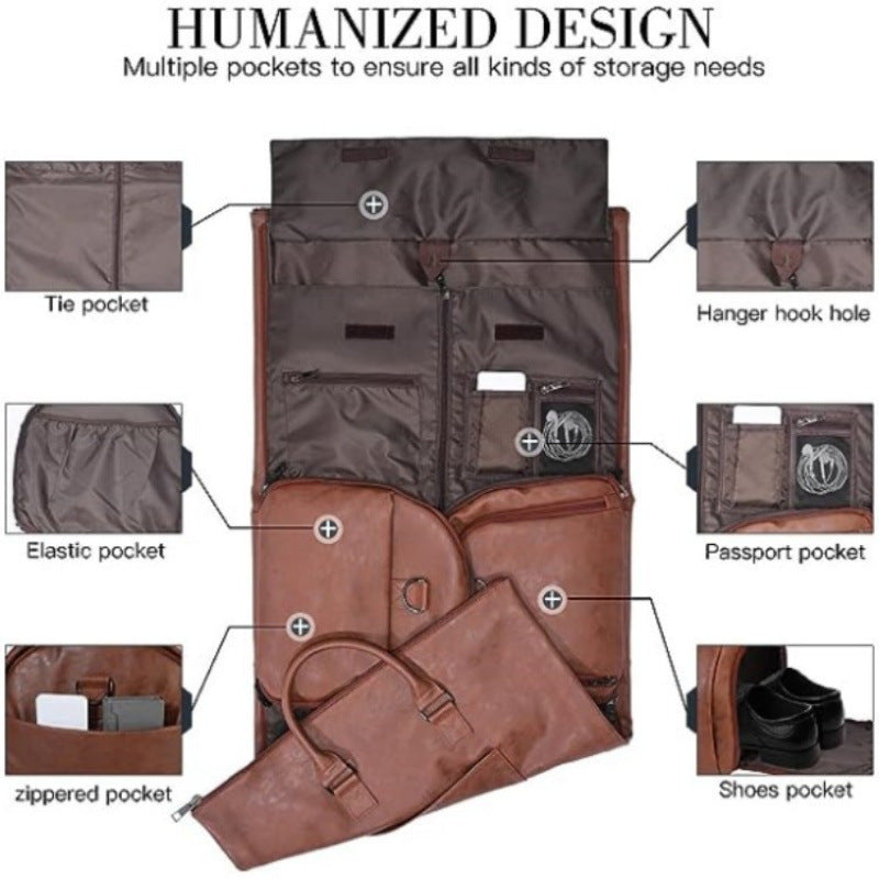 Elegant Travel Bag with Integrated Suit Compartment Bowlift