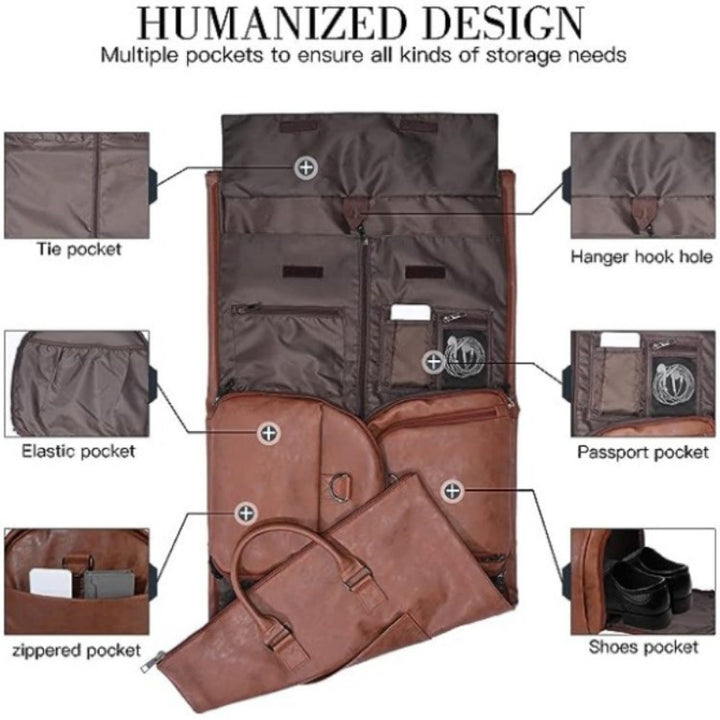 Elegant Travel Bag with Integrated Suit Compartment Bowlift