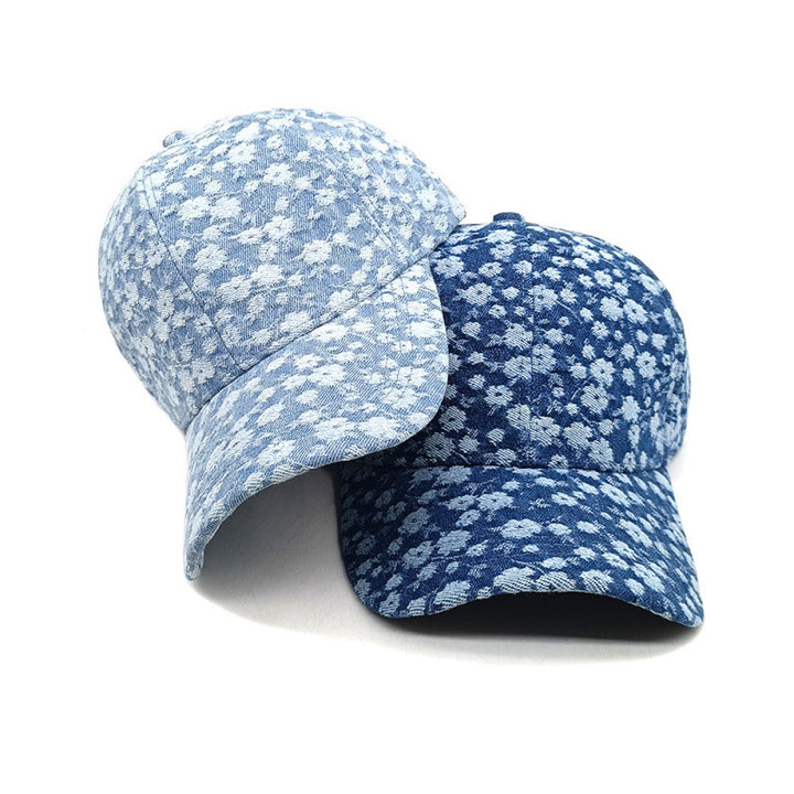 Women's Floral Textured Cotton Baseball Cap Bowlift