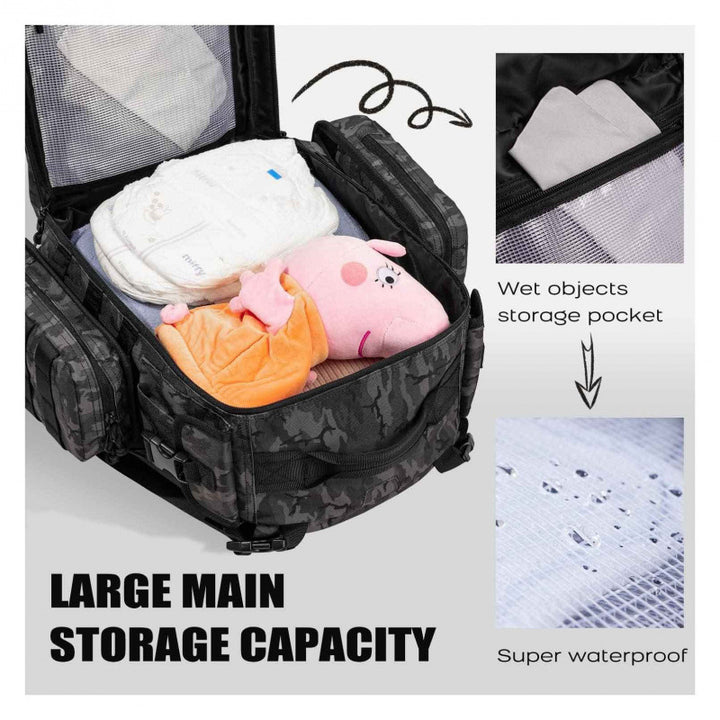 Tactical Backpack with Multifunctional Compartments Bowlift