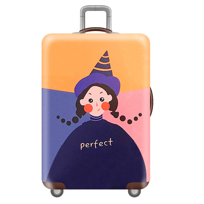 Women's Hard Shell Suitcase with Unique Illustration Design Bowlift