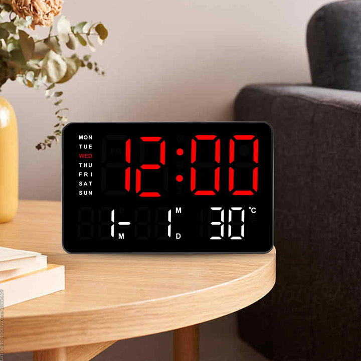 Digital function alarm clock with large LED display Bowlift
