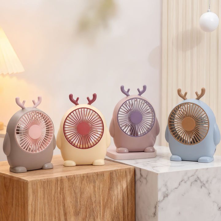 Portable Mini Fan with Cryptic Animal Design Bowlift