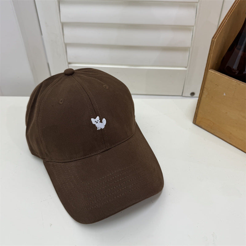 Women's Playful Embroidered Cat Cap Bowlift