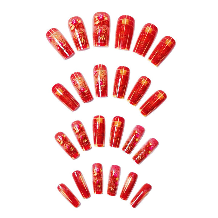 Artistic Floral Nail Art Design Bowlift