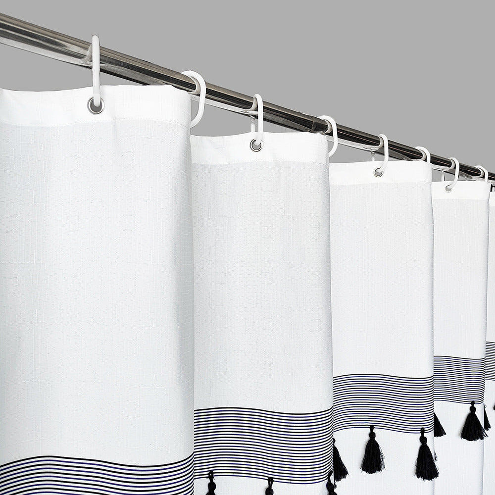 Ethnic Patterned Shower Curtain Bowlift