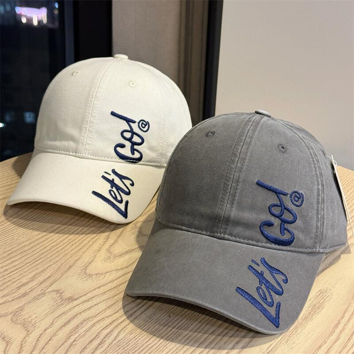 Women's Embroidered Casual Cotton Baseball Cap Bowlift
