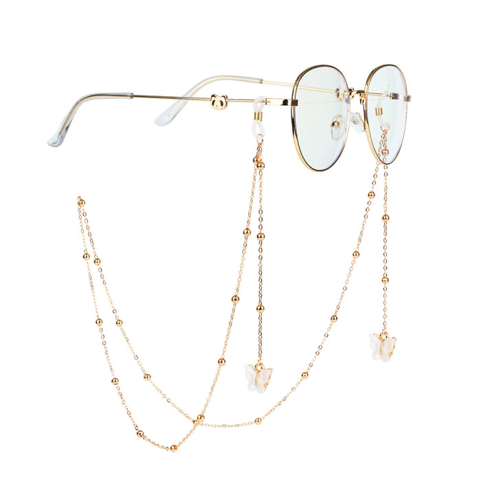 Fashionable sunglasses chains with butterfly pendants Bowlift