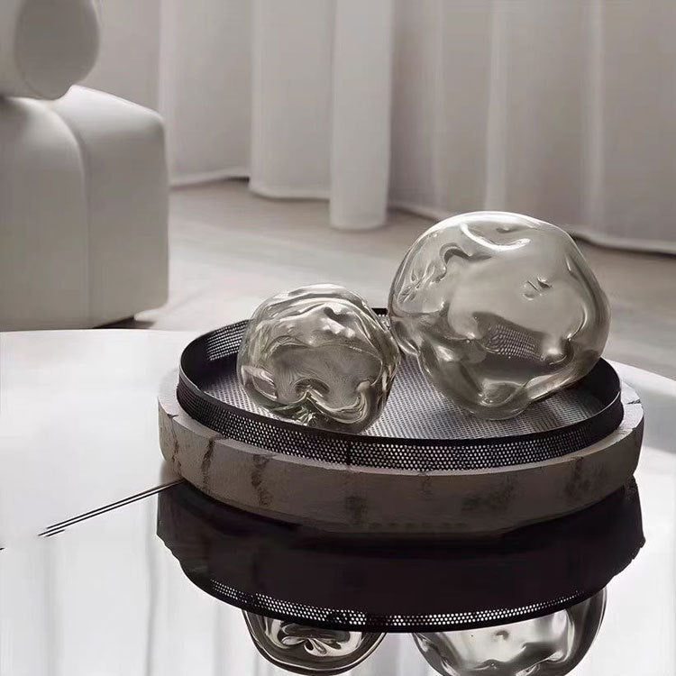 Decorative Round Serving Tray