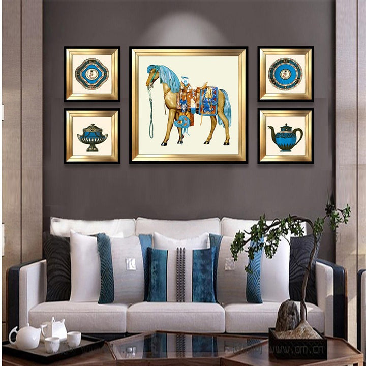 Creative Horse Riding Art Wall Decoration