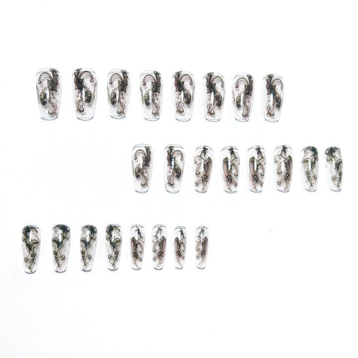 Artistic Patterned Nail Art Bowlift