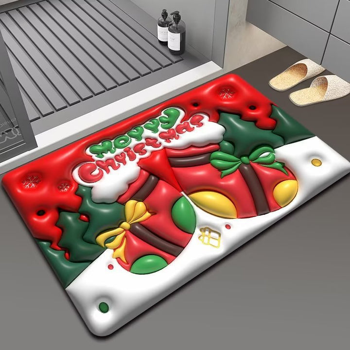 Christmas Themed Floor Mat Bowlift
