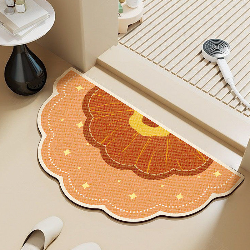 Floral Shaped Bath Mat