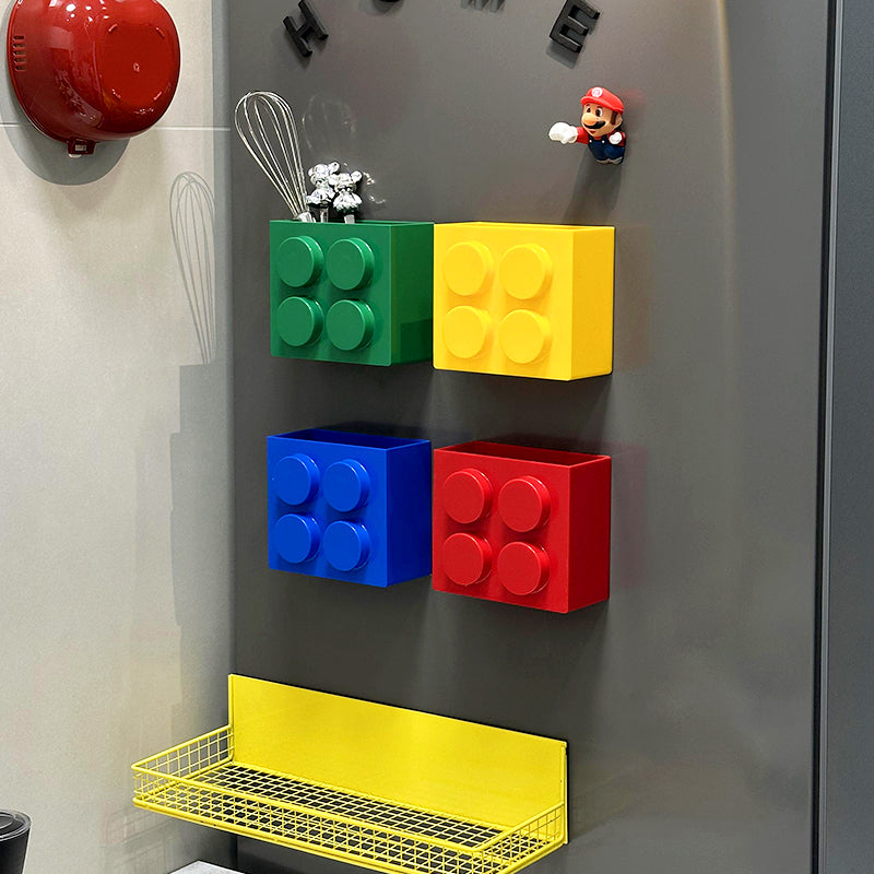 Magnetic Building-Block Style Fridge Storage Caddy Bowlift