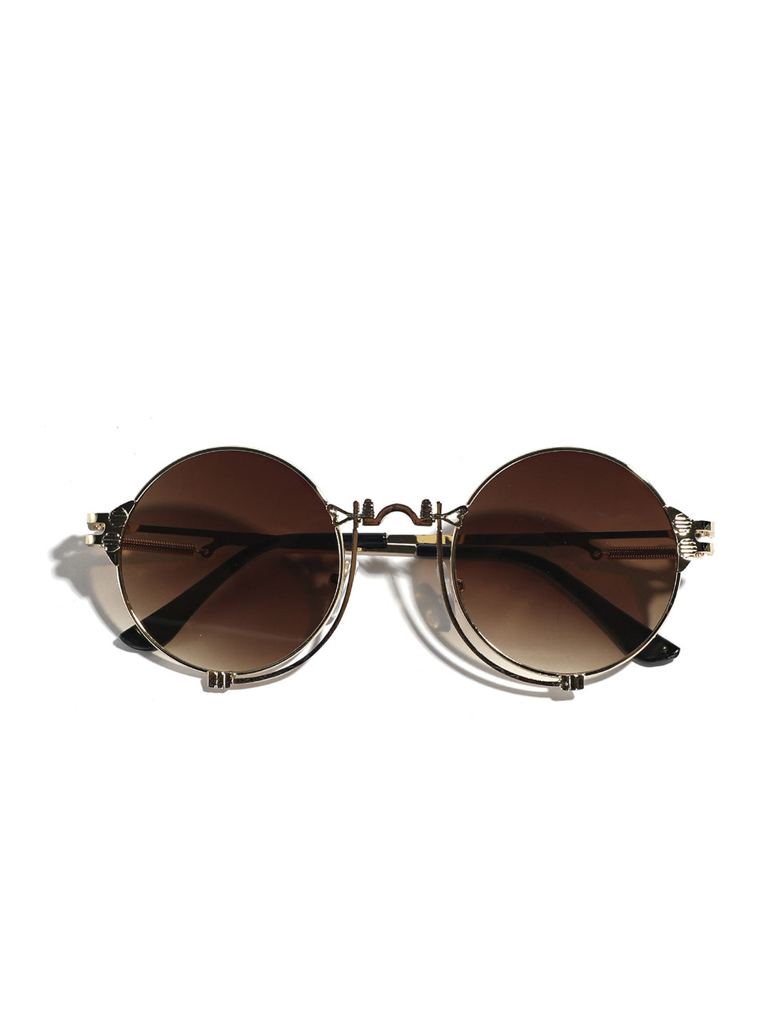 Ladies fashionable round sunglasses with high-quality metal frame Bowlift
