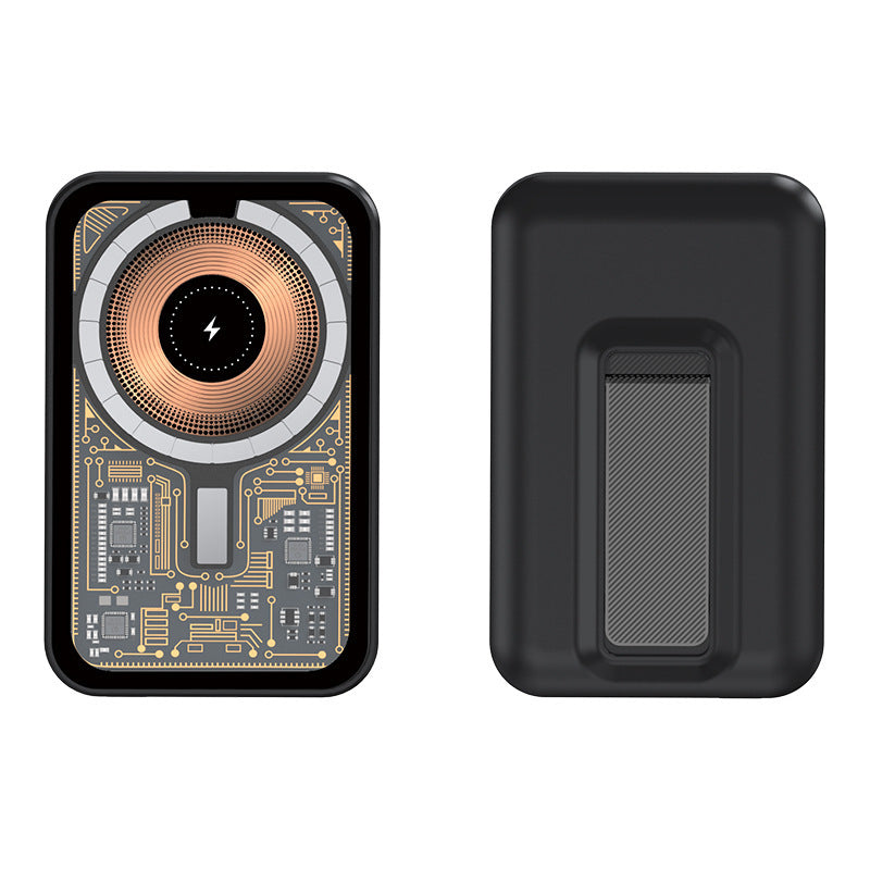 Portable power bank with innovative wireless charging function and integrated stand Bowlift