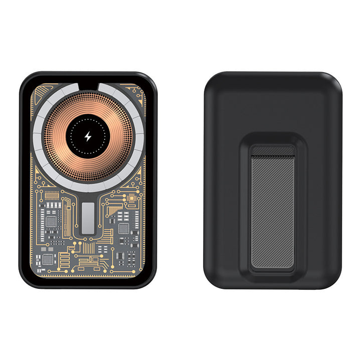 Portable power bank with innovative wireless charging function and integrated stand Bowlift