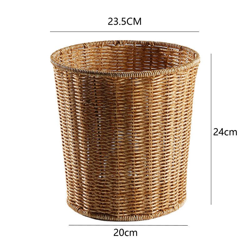 Unisex Round Laundry Storage with Sturdy Woven Bowlift