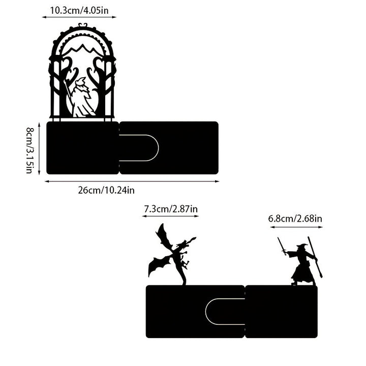 Fantasy-Themed Bookends