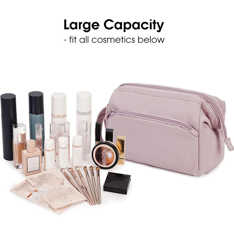 Cosmetic Organizer Bag with Versatile Compartment Division Bowlift