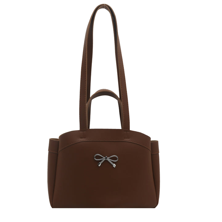 Elegant Bow Accent Handheld Tote Bag Bowlift