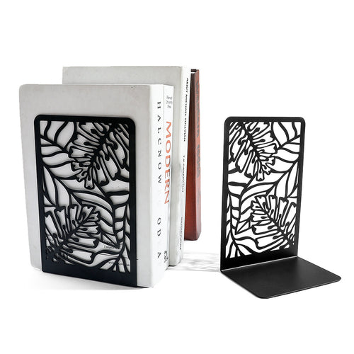 Decorative Leaf Design Bookends