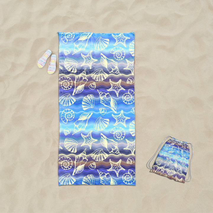 practical beach towel with integrated tote bag design Bowlift