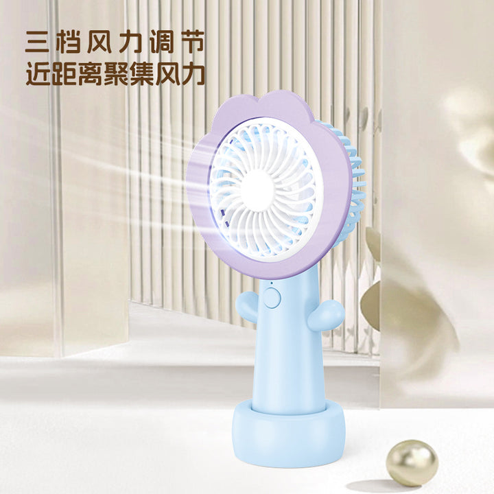 Flower-Shaped Handheld Cooling Fan Bowlift