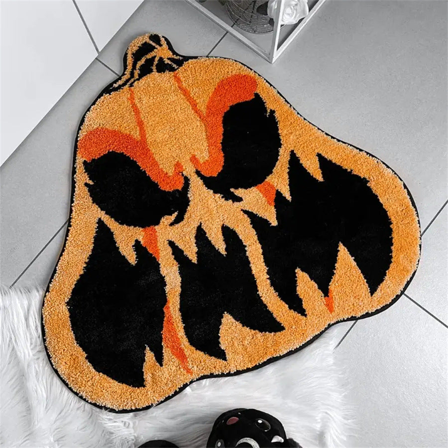 Ghost-Shaped Plush Bath Mat