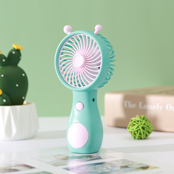 Unisex Mini Snail-Shaped USB Rechargeable Desk Fan Bowlift