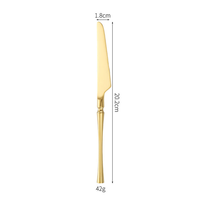 Luxurious and Elegant Dessert Knife with Precision Blade Bowlift