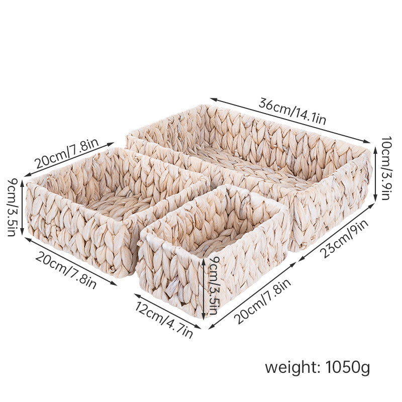 Natural Fiber Storage Basket Set Bowlift