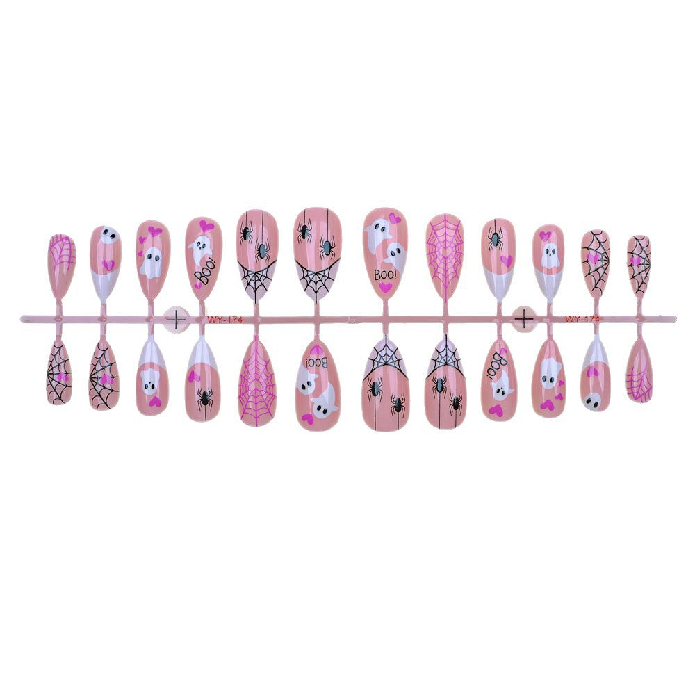Halloween-Themed Press-On Nail Art Set Bowlift