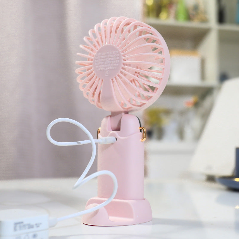 Women's Portable Hand Fan with Integrated Spray Function and USB Charging Option Bowlift