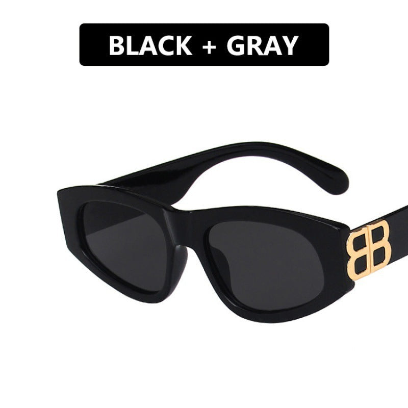 Ladies stylish cat-eye sunglasses with modern leopard pattern Bowlift